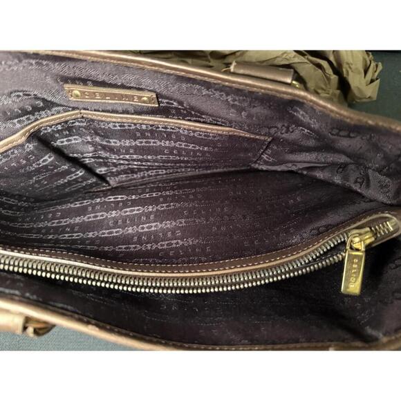 Celine Tan Suede and Leather Boogie Bag - Picture 7 of 10